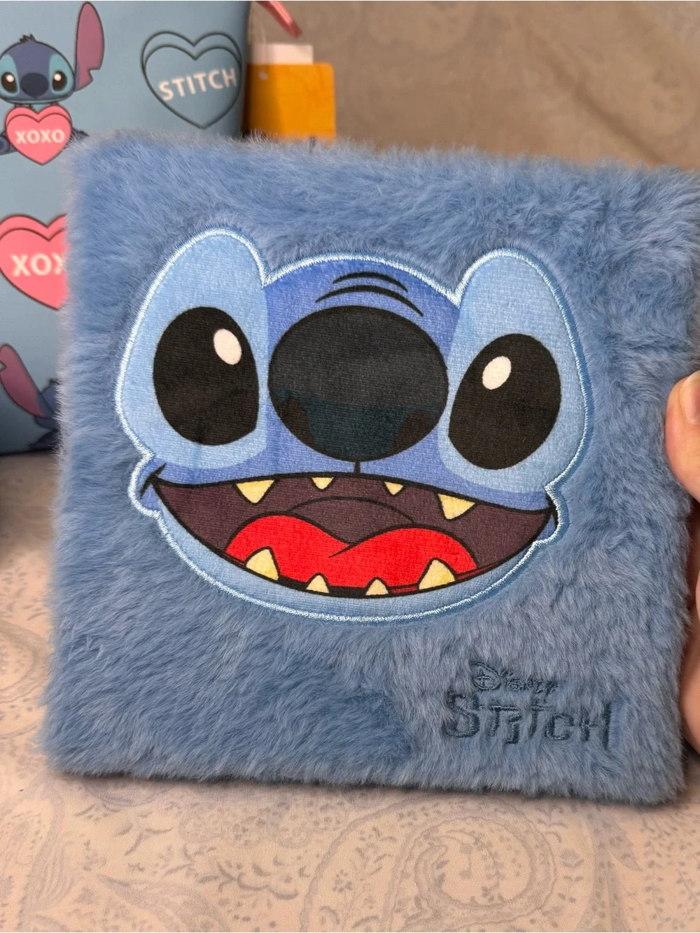 Disney Stitch Cosmetic Pouch and Beauty Kit - Blue Pink
